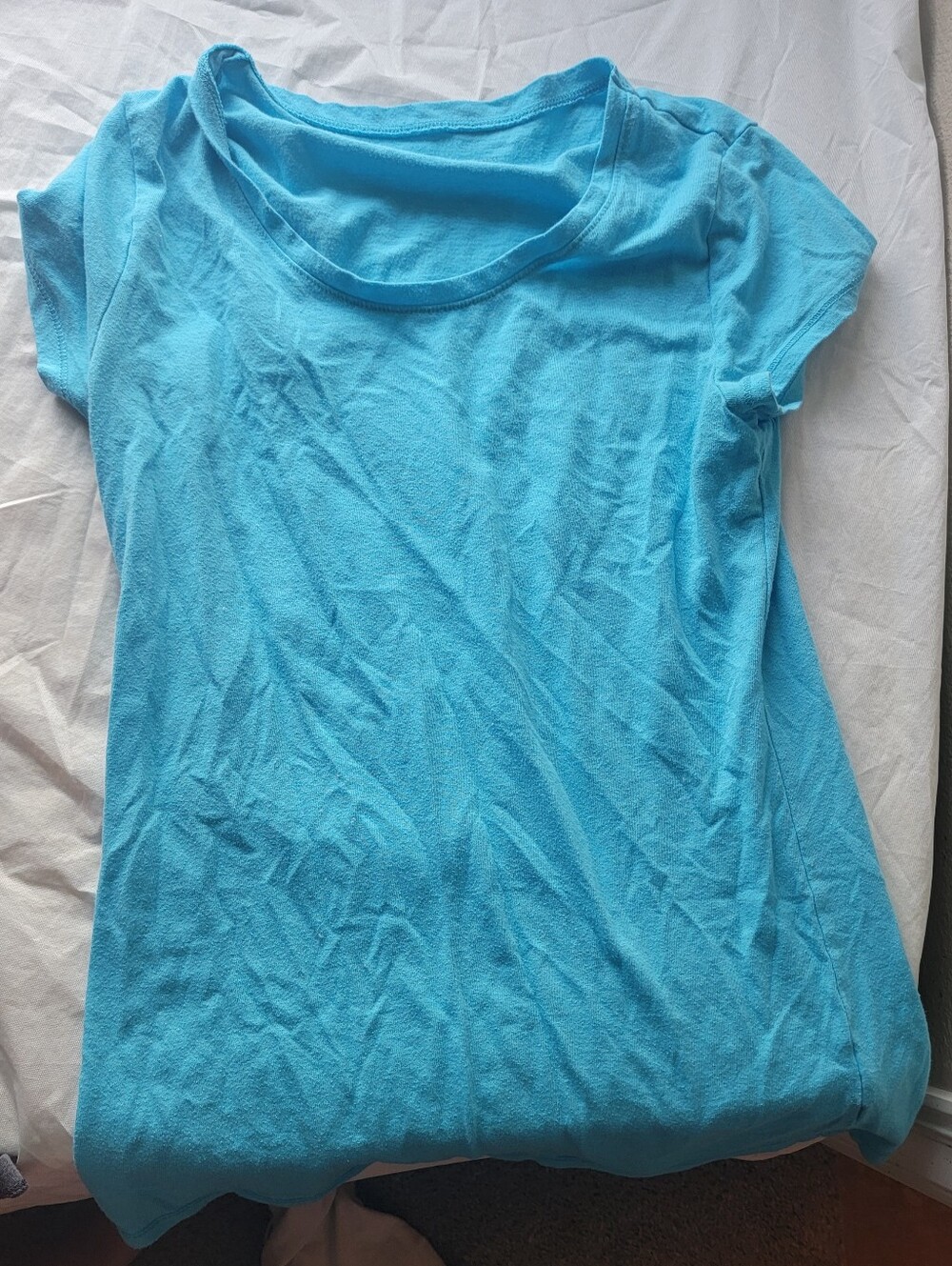 Women’s Classic Scoop Neck Tee - Turquoise Blue